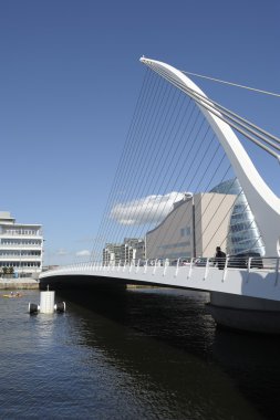 Dublin, İrlanda 'daki Samuel Beckett Köprüsü