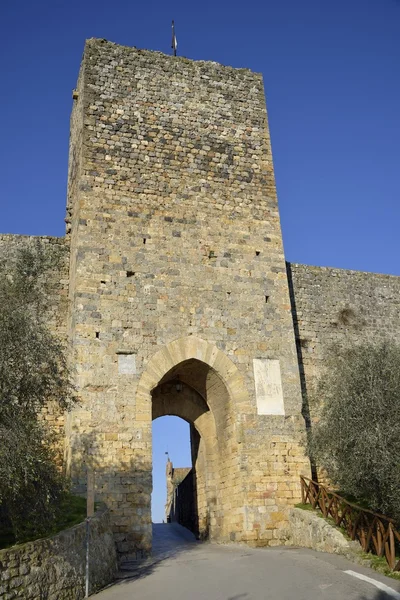 Porta Franca (Monteriggioni) — Stock Photo, Image