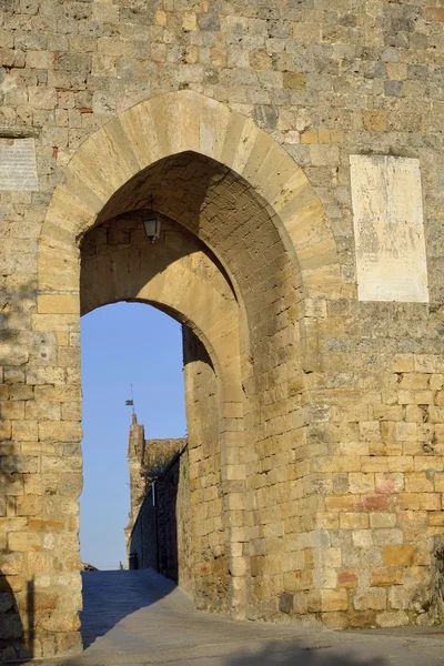 Porta Franca (Monteriggioni) — Stock Photo, Image