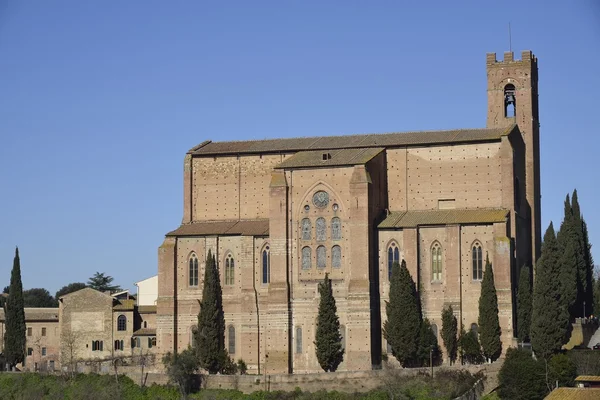 San Domenico basilicum (Siena) — Stockfoto