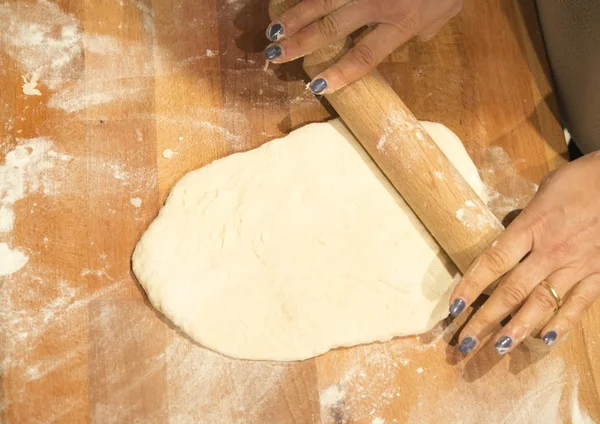 Making pizza — Stock Photo, Image