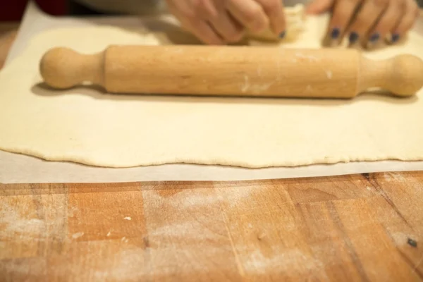 Making pizza — Stock Photo, Image