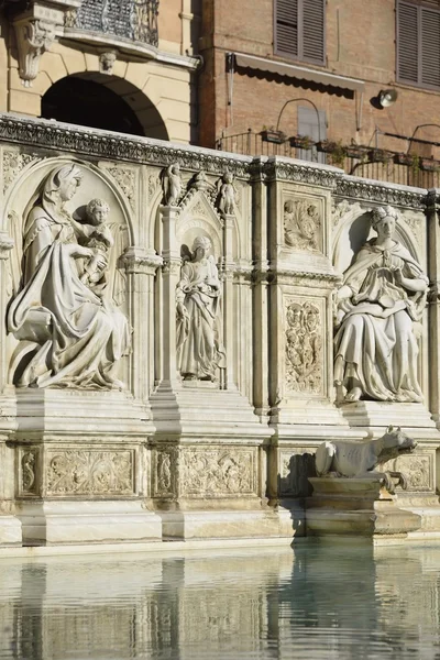 Fonte Gaia (Siena) — Stock fotografie