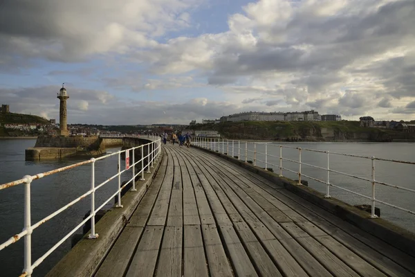 Whitby West Pier — Stock Photo, Image