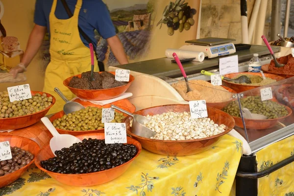 De markt van sarlat — Stockfoto