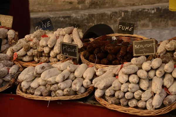 De markt van sarlat — Stockfoto