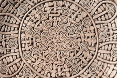 Kil plaka üzerinde süsleme