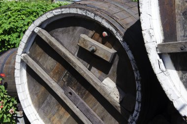 eski bir ahşap varil