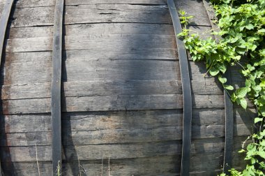 eski bir ahşap varil