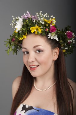 Genç güzel kadın.