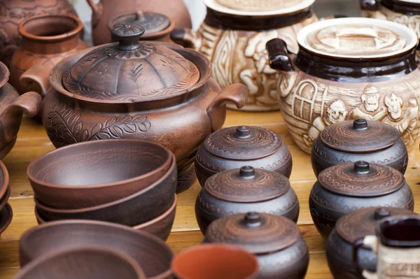 Handmade pottery — Stock Photo, Image