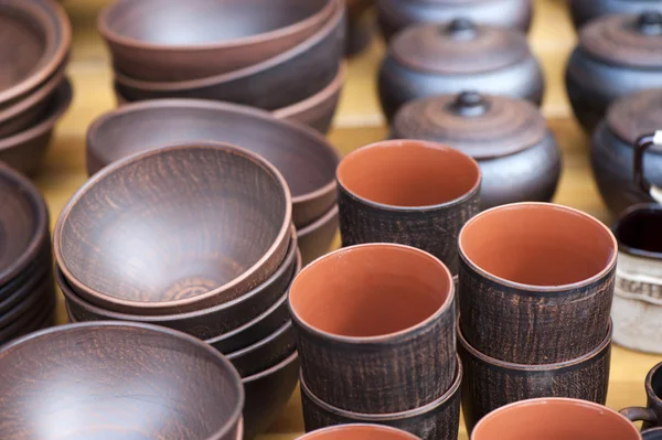 Handmade pottery — Stock Photo, Image