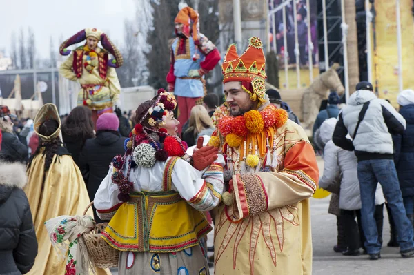 Viering van maslenitsa — Stockfoto