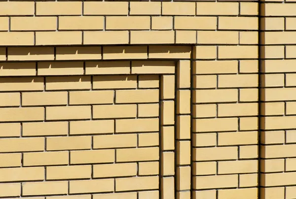 Background of yellow brick wall — Stock Photo, Image