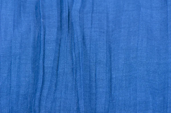 Latar belakang kain biru — Stok Foto