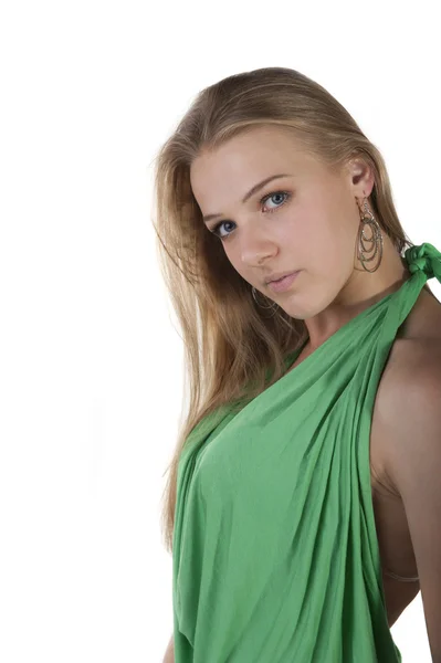 Portrait of a young attractive blonde — Stock Photo, Image