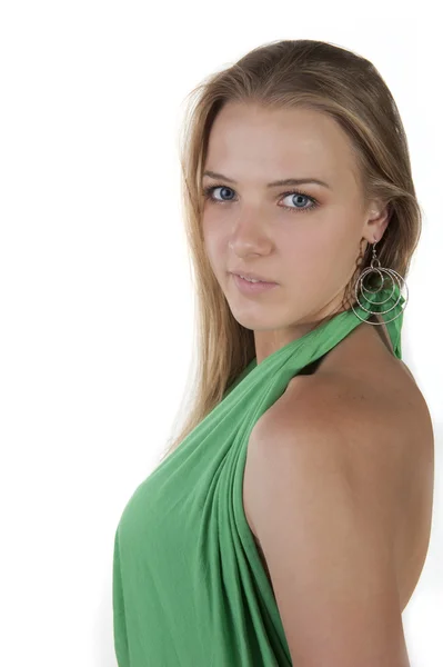 Retrato de una joven rubia atractiva — Foto de Stock