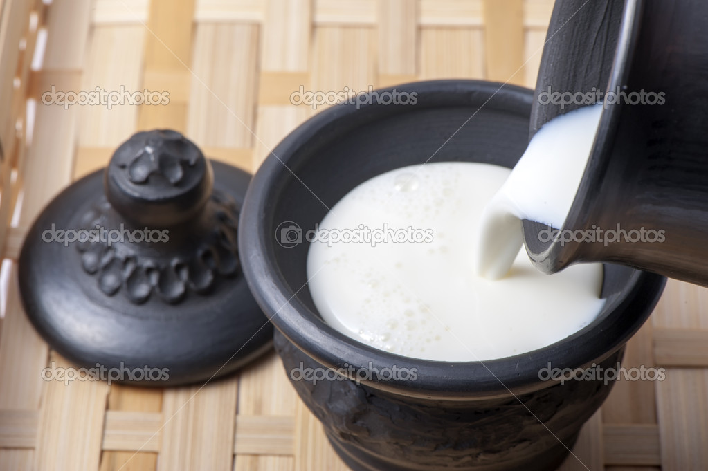 Milk in the cup