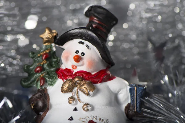 Speelgoed sneeuwpop — Stockfoto