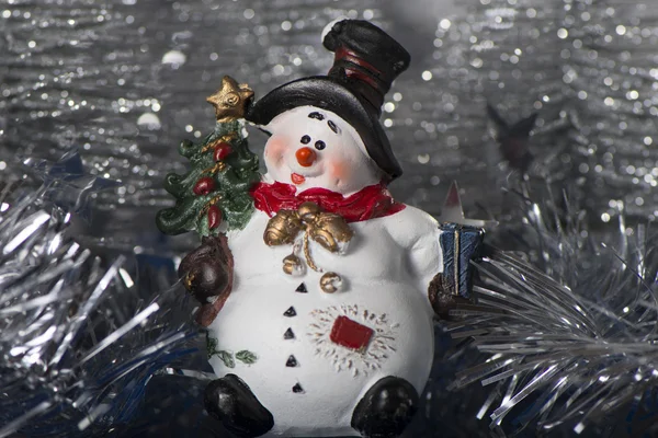 Speelgoed sneeuwpop — Stockfoto