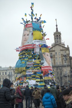 Kiev muhalefet mitingi