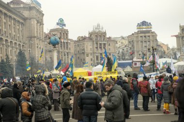 Kiev muhalefet mitingi
