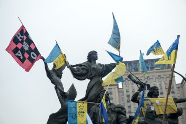 Kiev muhalefet mitingi