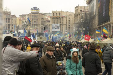 Kiev muhalefet mitingi