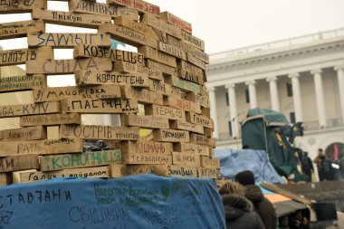 Kiev muhalefet mitingi