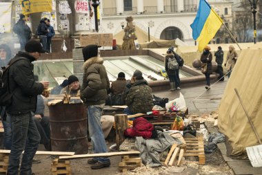 Kiev muhalefet mitingi