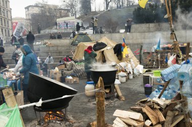 Kiev muhalefet mitingi