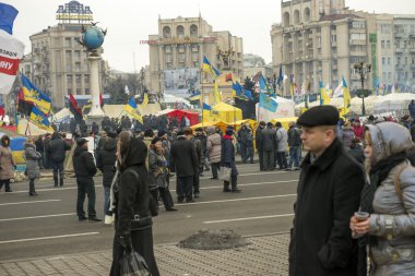 Kiev muhalefet mitingi
