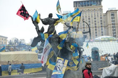 Kiev muhalefet mitingi