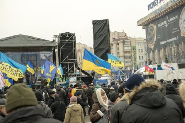 Kiev muhalefet mitingi