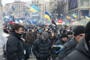 Kiev muhalefet mitingi
