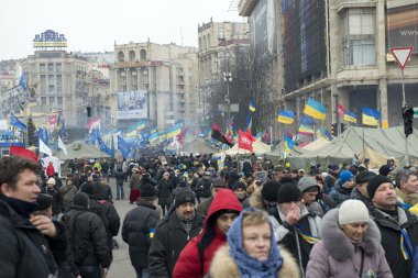 Kiev muhalefet mitingi