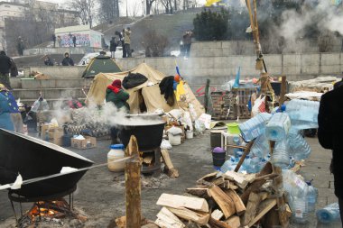 Kiev muhalefet mitingi