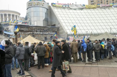Kiev muhalefet mitingi