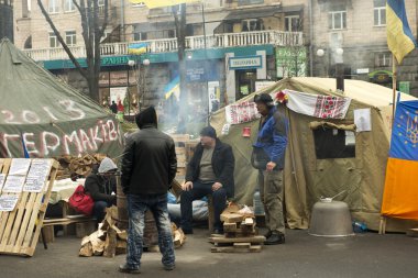 Kiev'de sokak khreschatyk ayaklanmalar