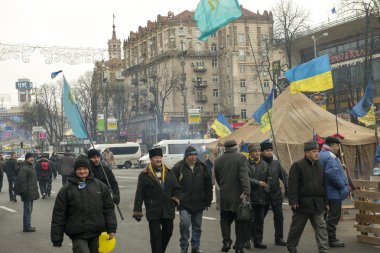Kiev'de sokak khreschatyk ayaklanmalar