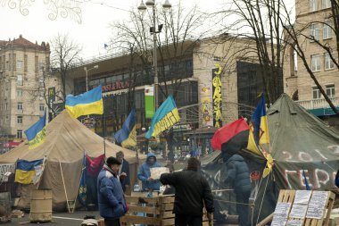 Kiev'de sokak khreschatyk ayaklanmalar