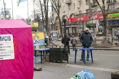 Kiev'de sokak khreschatyk ayaklanmalar