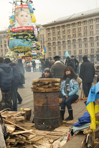 De manifestatie van de oppositie in kiev — Stockfoto