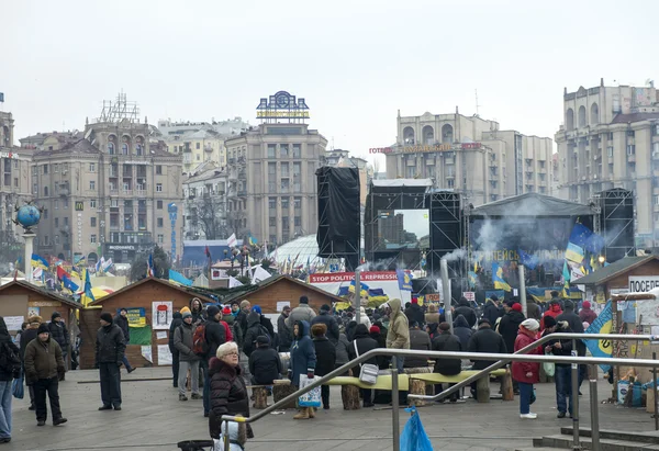 Опозиційний мітинг в Києві — стокове фото