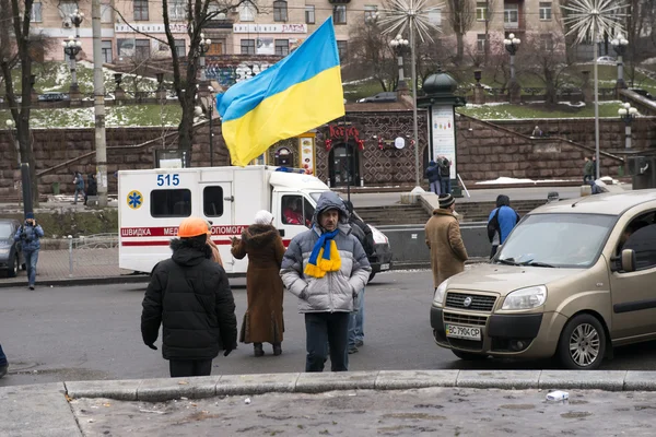 De manifestatie van de oppositie in kiev — Stockfoto