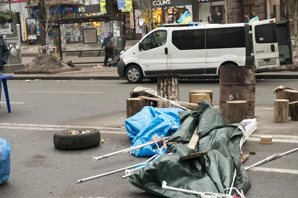 Rivolte in via Khreschatyk a Kiev — Foto Stock