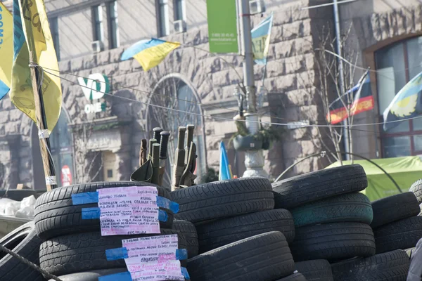 Barricades in Kiev — Stock Photo, Image