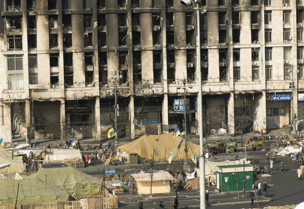 Vista de la Independencia Majdan — Foto de Stock