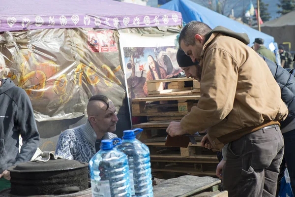 La vita sulla Maidan — Foto Stock