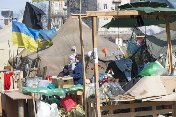 Жизнь на Майдане — стоковое фото